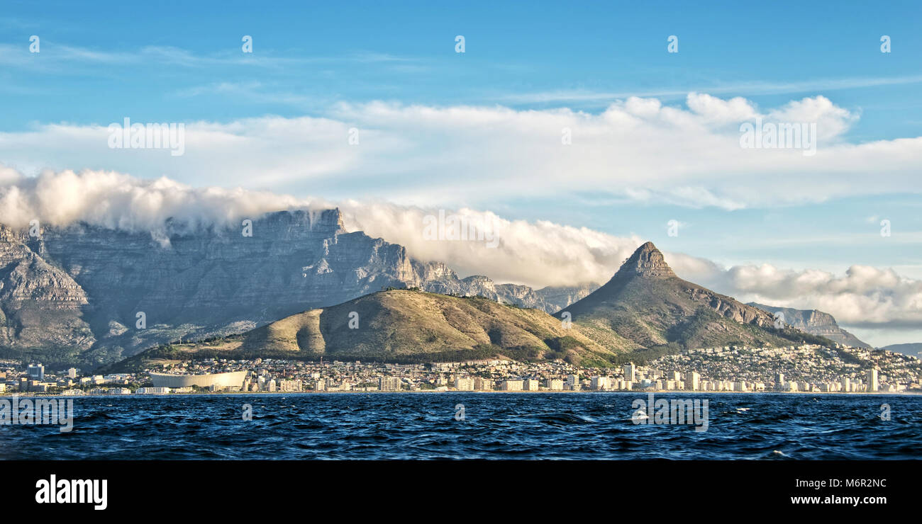 Panorama de Ciudad del Cabo, Sudáfrica. Foto de stock