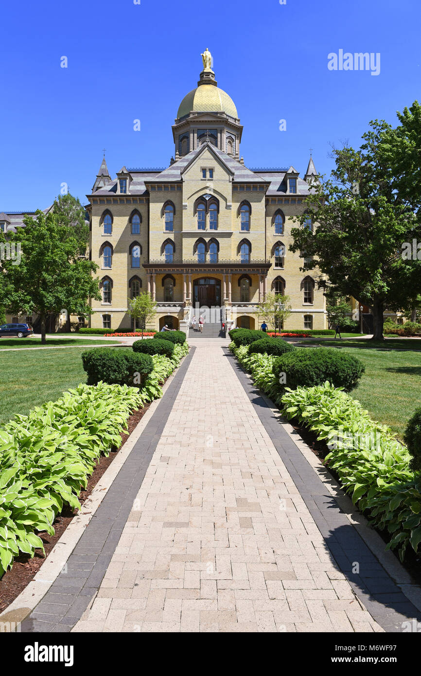 South Bend, IN, USA - Junio 24, 2016: el campus de la Universidad de Notre Dame en South Bend, Indiana. Foto de stock