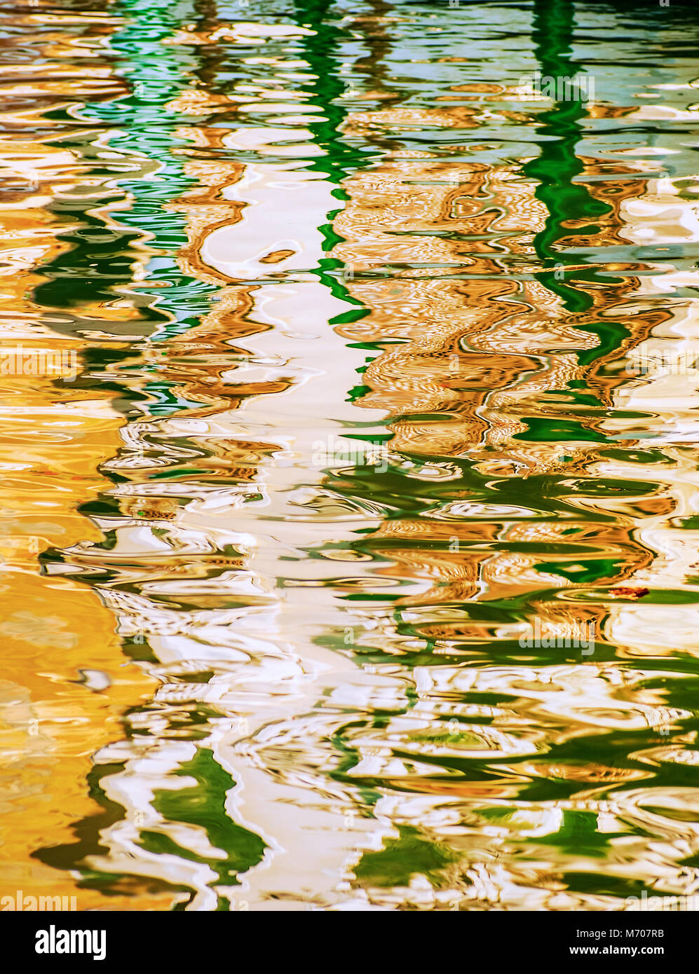 Reflejo en el agua,Venecia,Italia Foto de stock