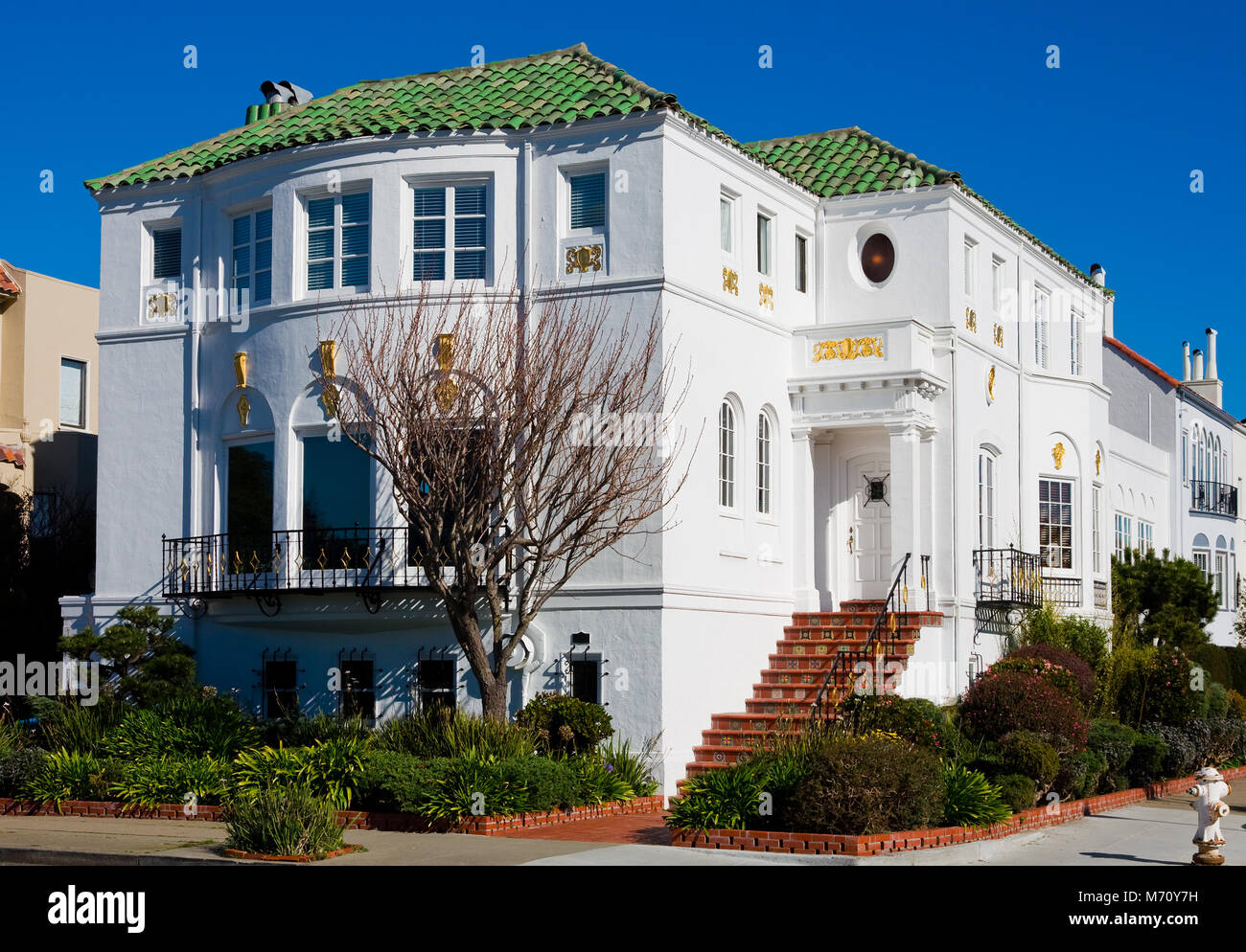 Casa de lujo en San Francisco. Foto de stock
