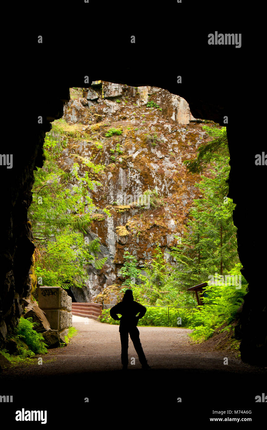 Othello túneles, Coquihalla Canyon Parque Provincial de Columbia Británica, Canadá Foto de stock