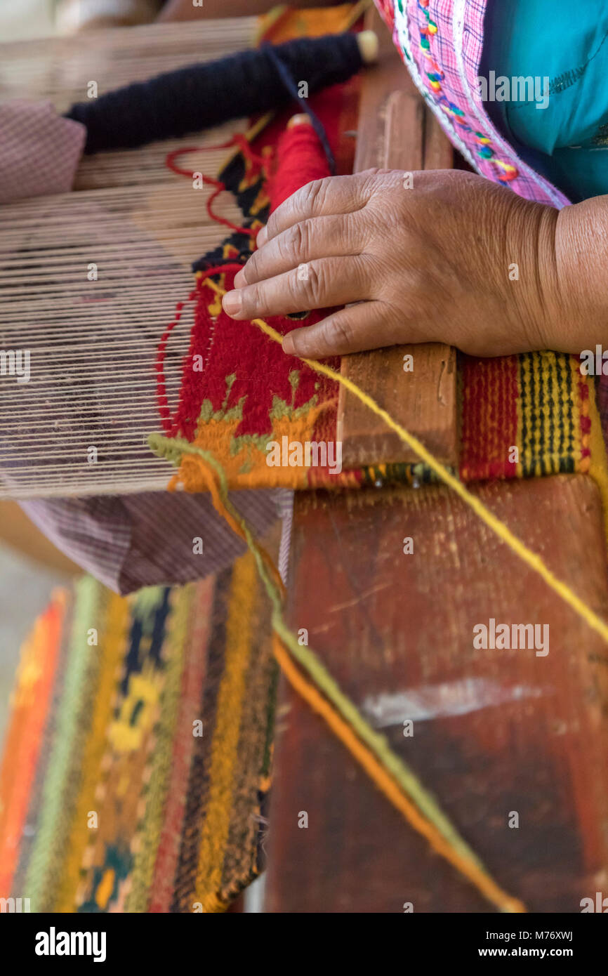 San Miguel del Valle, Oaxaca, México - las mujeres reciben préstamos de la organización sin fines de lucro es a través de apoyar a las pequeñas empresas. Marina él Foto de stock