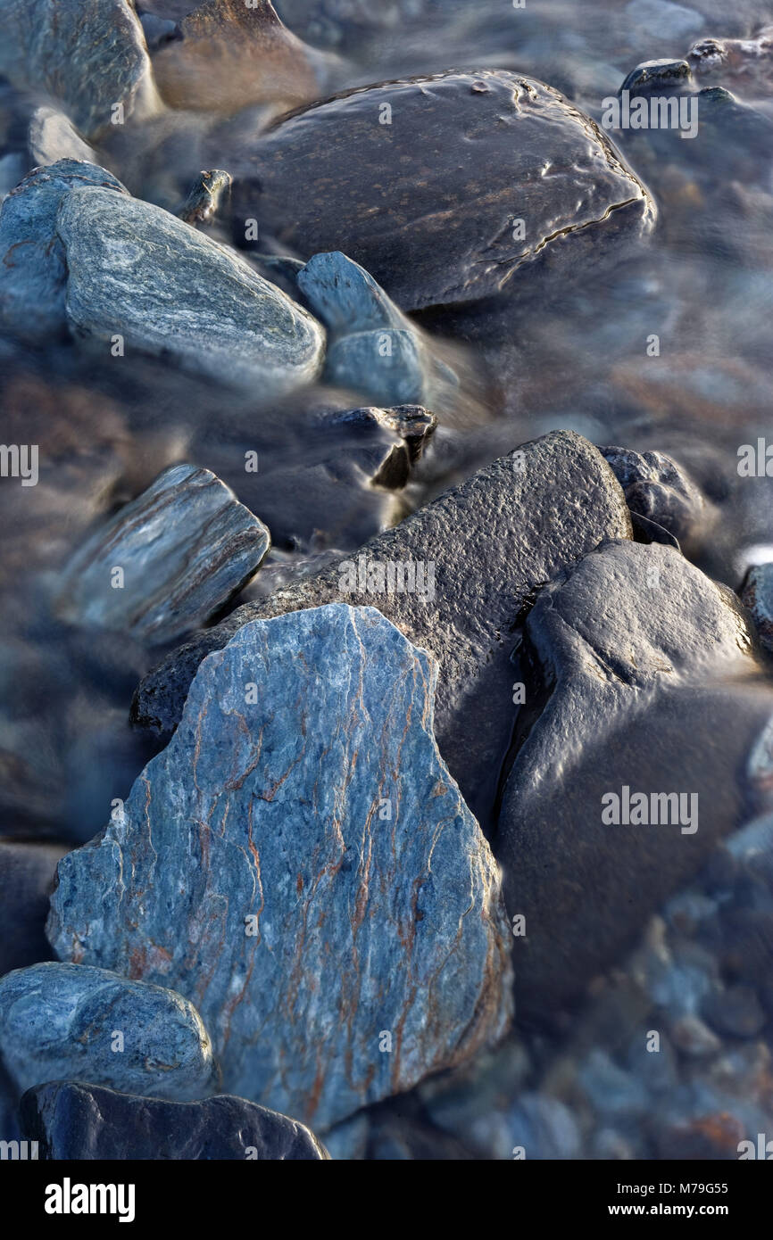 Las Piedras, de cerca, el Parque Nacional Padjelanta, Suecia Foto de stock