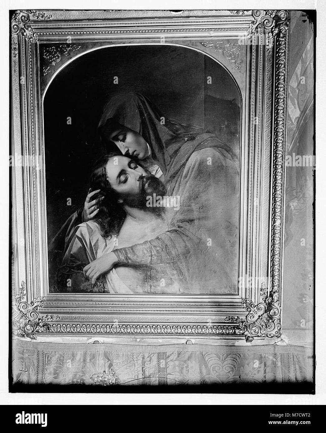Famosas pinturas religiosas. La Madre dolorosa, de Coreggio, en la Iglesia  del Santo Sepulcro de Jerusalén, LOC matpc.07286 Fotografía de stock - Alamy
