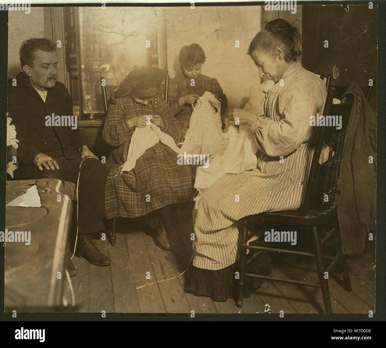 Los trabajadores de la industria del vestido. Upper East Side, N.Y.C. LOC.04080 nclc Foto de stock