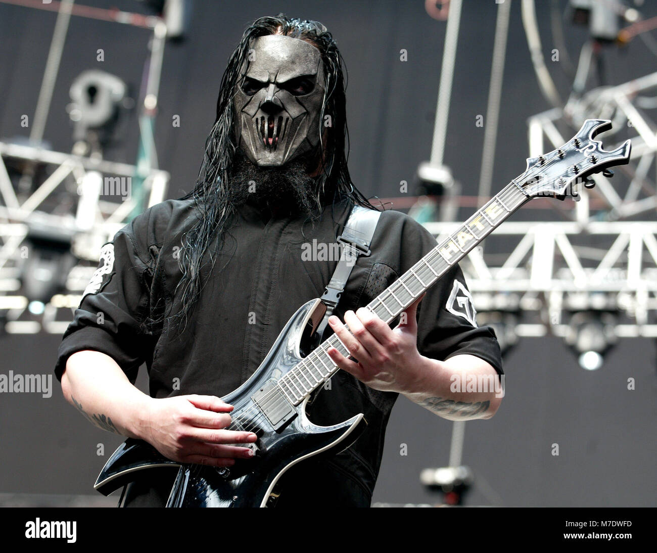 Slipknot performs on stage at the amsterdam arena fotografías e