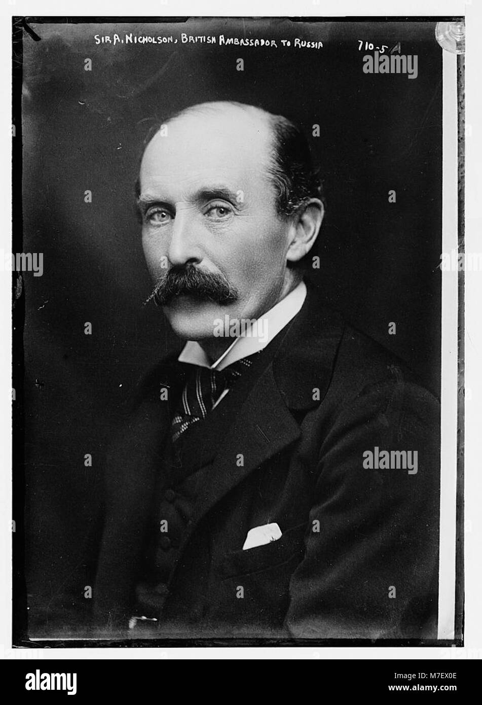 Sir. A. Nicholson, Embajador británico en Rusia, retrato LCCN2014683413 Foto de stock