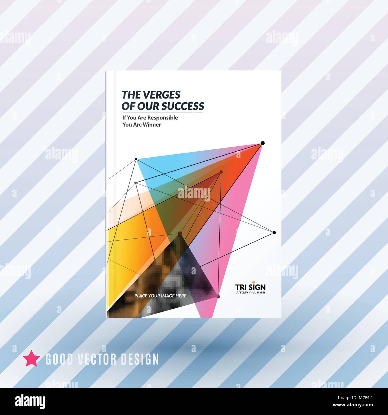 Diseño de folleto, informe anual abstracta, cubierta moderna Ilustración del Vector