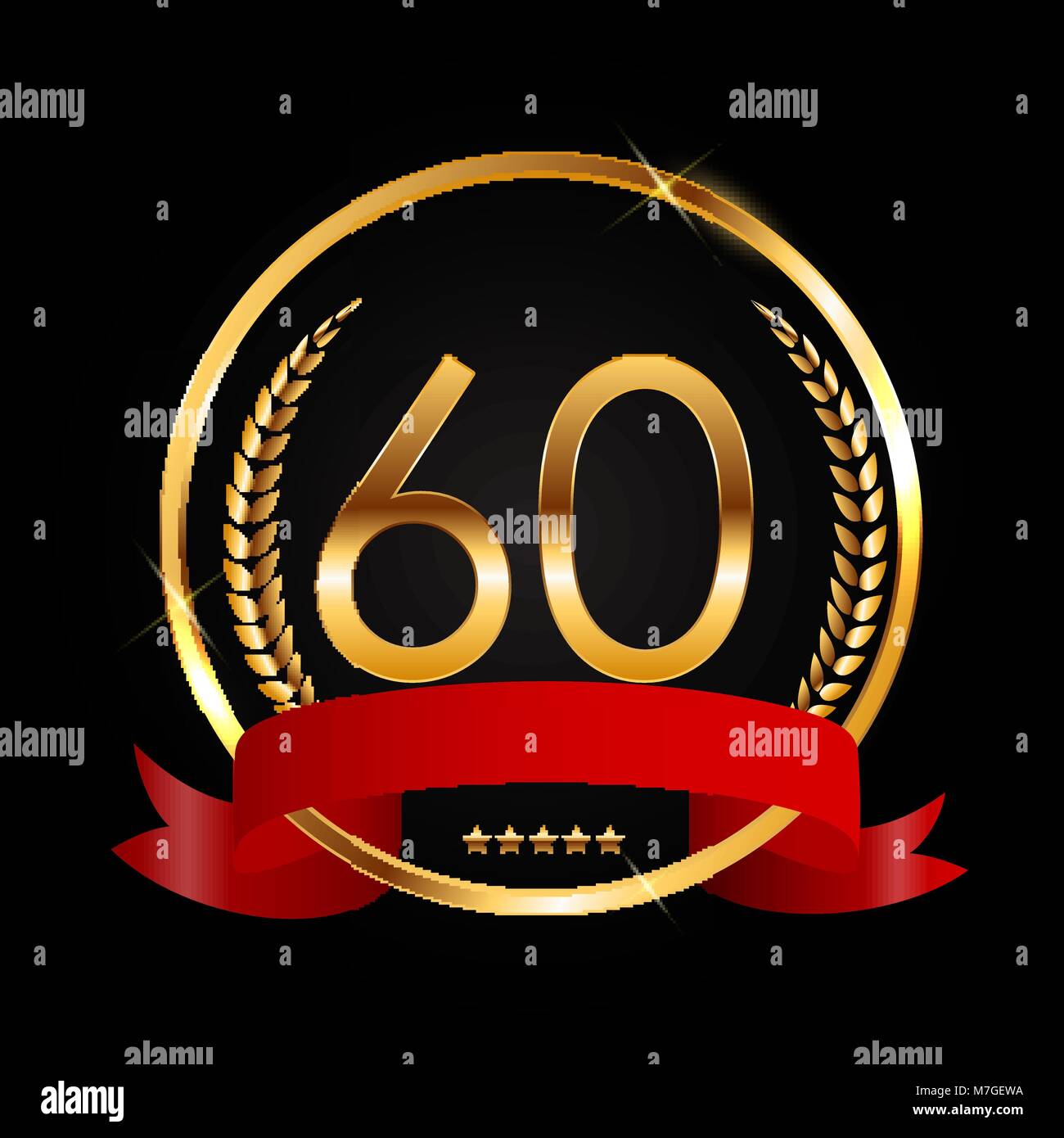 Logotipo de cumpleaños de 60 años fotografías e imágenes de alta resolución  - Alamy