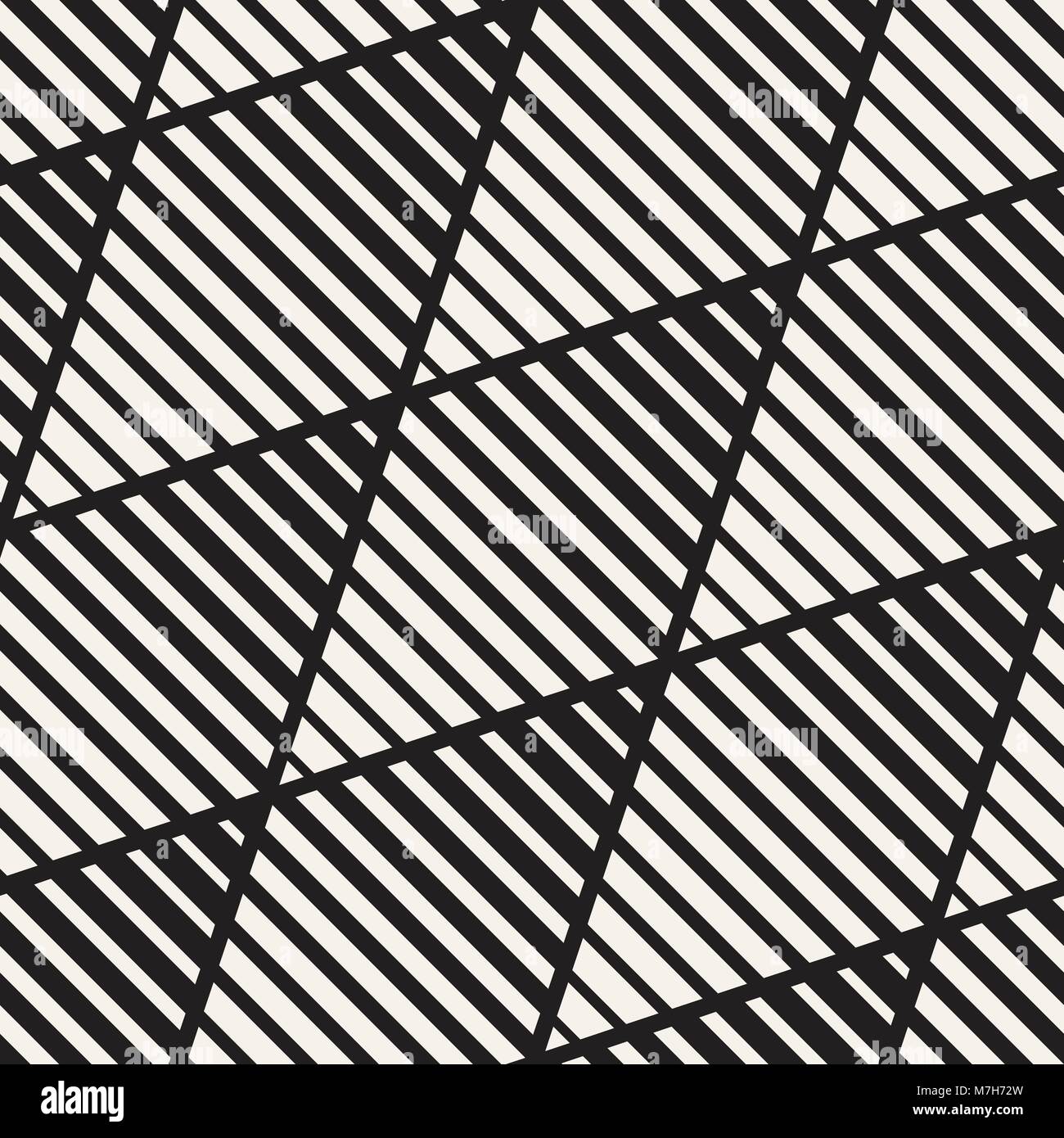 Vector de semitono en blanco y negro perfecta patrón de líneas. Retro geométrica abstracta diseño de fondo. Ilustración del Vector