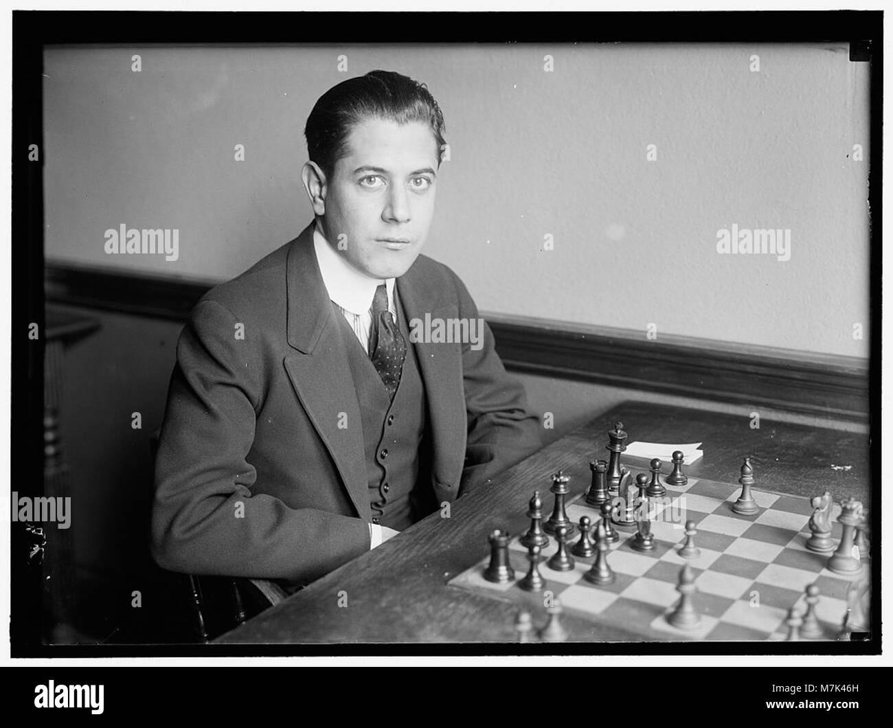 JOSE R. Capablanca, jugador de ajedrez cubano; CAMPEÓN DEL MUNDO  LCCN2016866175 Fotografía de stock - Alamy