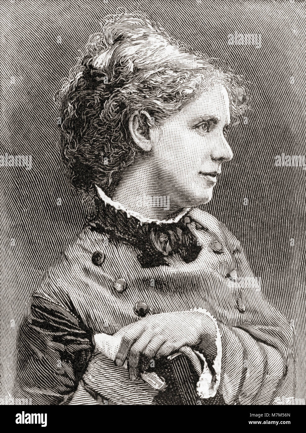 Louisa Starr, posteriormente Louisa Canziani, 1845- 1909. Pintor británico. A partir de The Strand Magazine, publicado en enero a junio de 1894. Foto de stock
