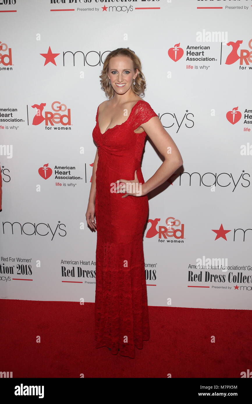 American Heart Association's® Go Red for Women® Colección Vestido Rojo® 2018 por Macy's celebró en el Hammerstein Ballroom con: Dana Vollmer donde: York, Nueva York, Estados Cuándo: 08 Feb