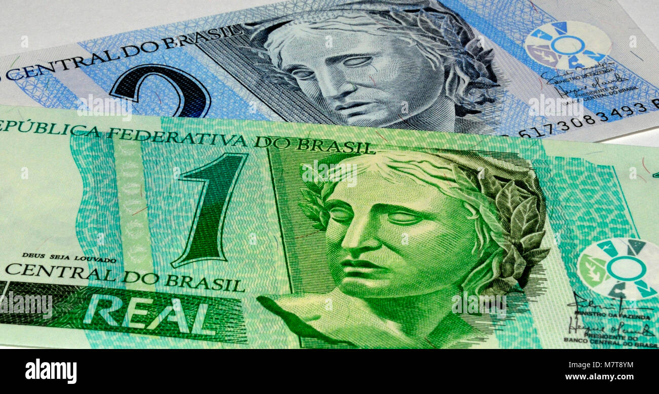 Brasil reales en moneda Real billetes