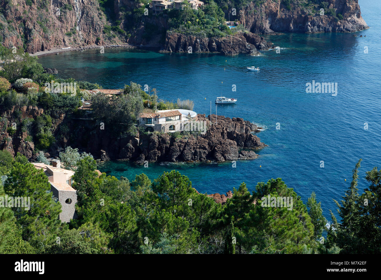 Die französische Riviera, auch bekannt als die Cote d'Azur (Cote d'Azur),Frankreich, Europa Foto de stock