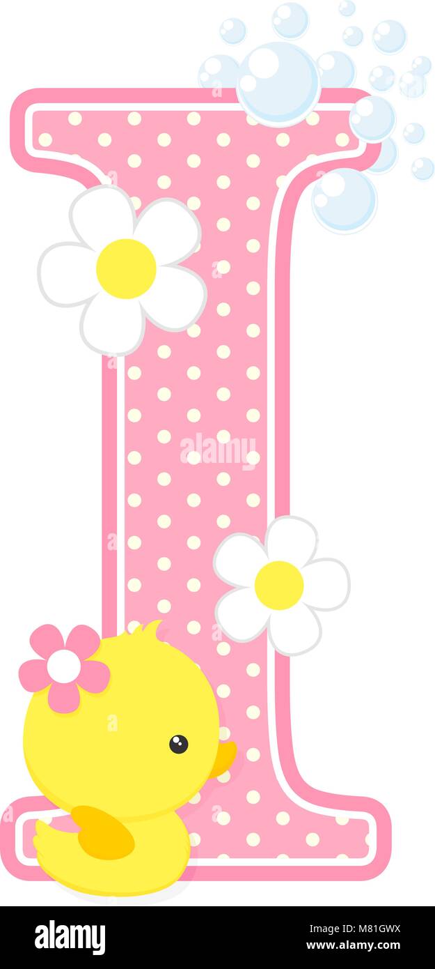 Pink decoration baby shower Imágenes vectoriales de stock - Alamy