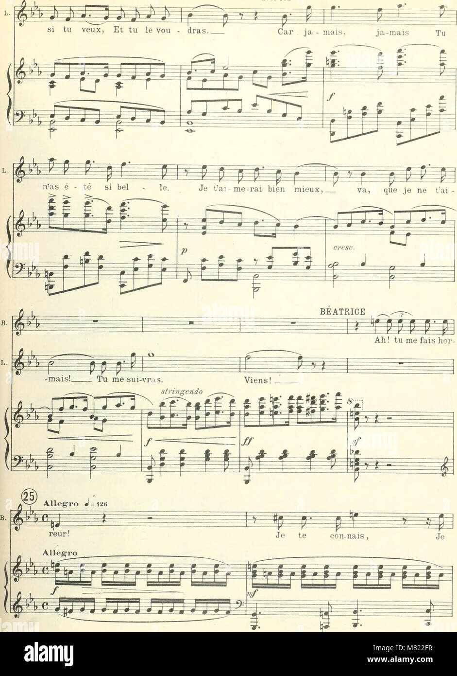 Béatrice; légende lyrique en quatre actes. Poème de Robert de Flers et Gaston A. de Caillavet, d'après Charles Nodier (1914) (14776048861) Foto de stock