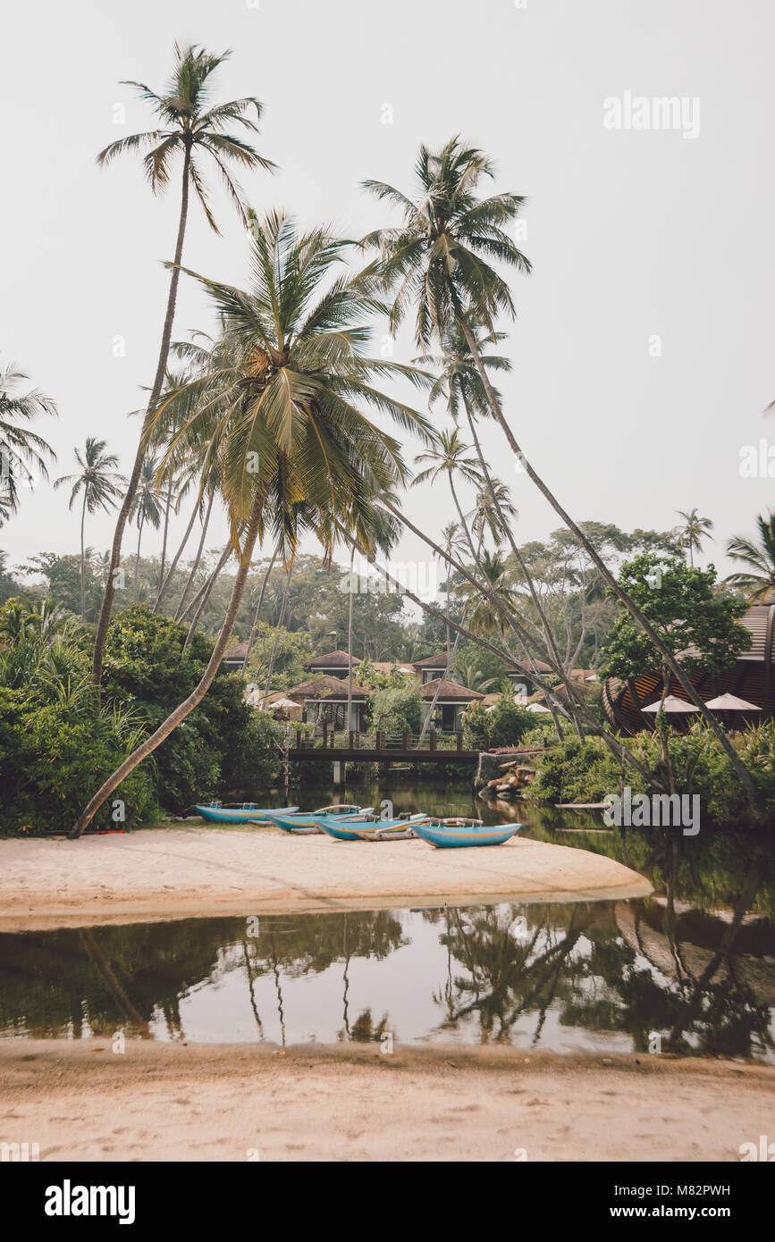 El Anantara Beach Haven Resort en Tangalle, Sri Lanka Foto de stock