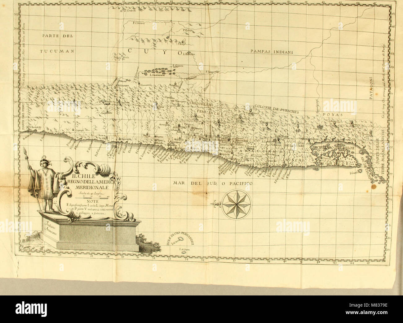 Compendio della storia geografica, naturale e civile del regno del Chile (1776) (20050028663) Foto de stock