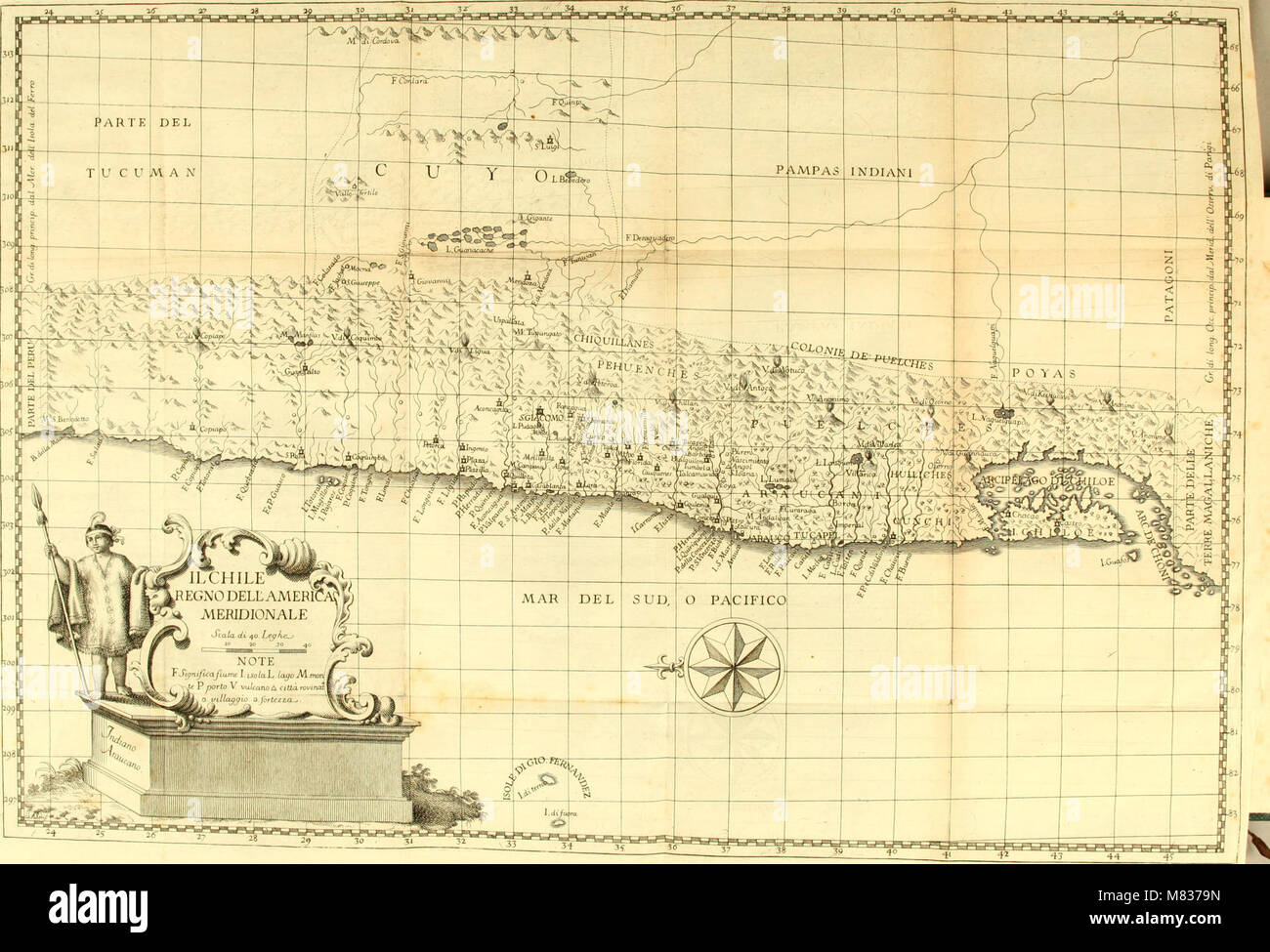 Compendio della storia geografica, naturale e civile del regno del Chile (1776) (20644608316) Foto de stock