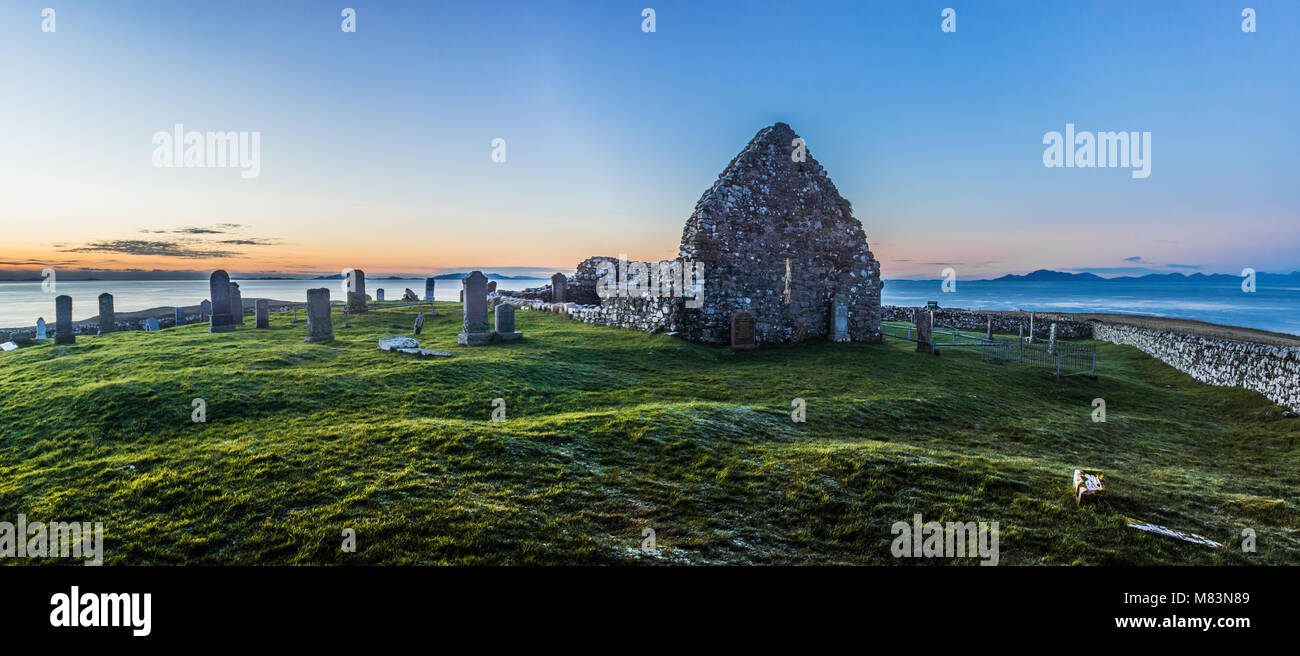 Iglesia Trumpan Waternish, Isla de Skye Foto de stock