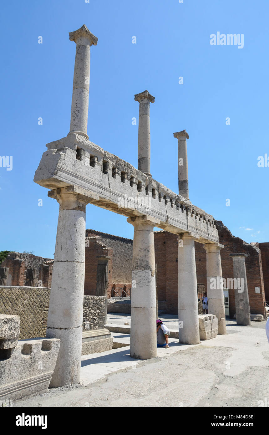 Foro de Pompeya Foto de stock