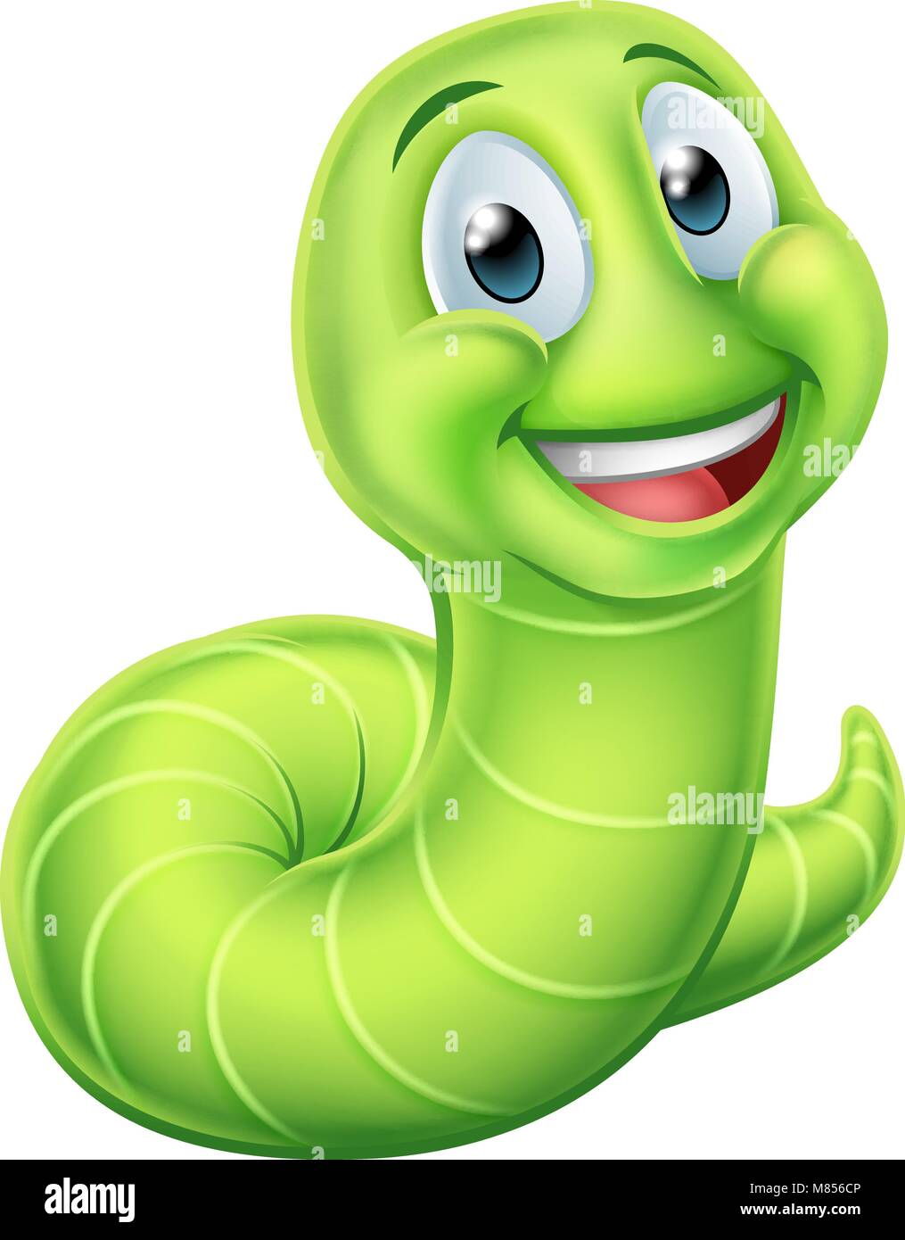 Gusano Caterpillar personaje de dibujos animados Imagen Vector de stock -  Alamy