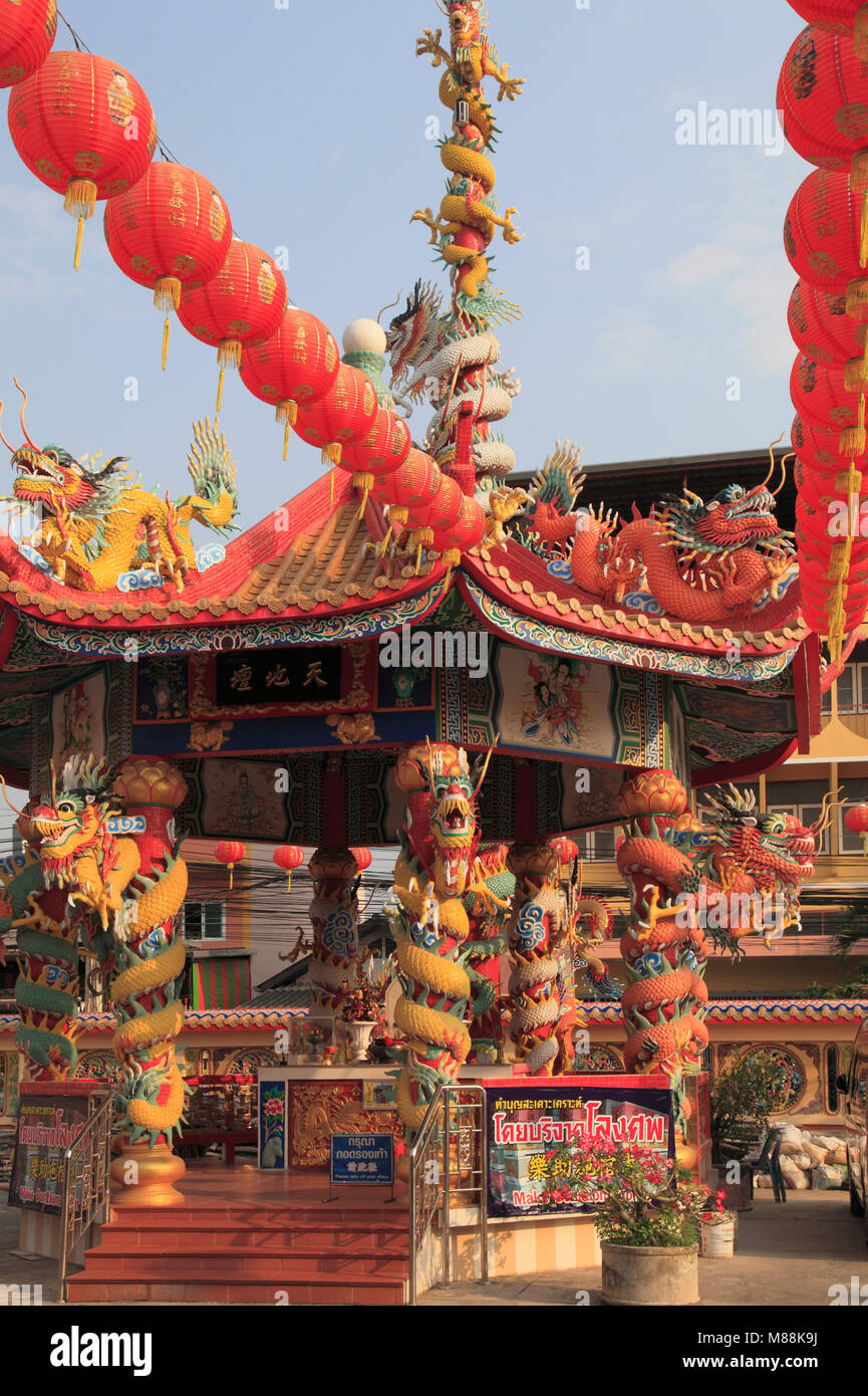 Chiang Mai, Tailandia; el templo Chino, Foto de stock