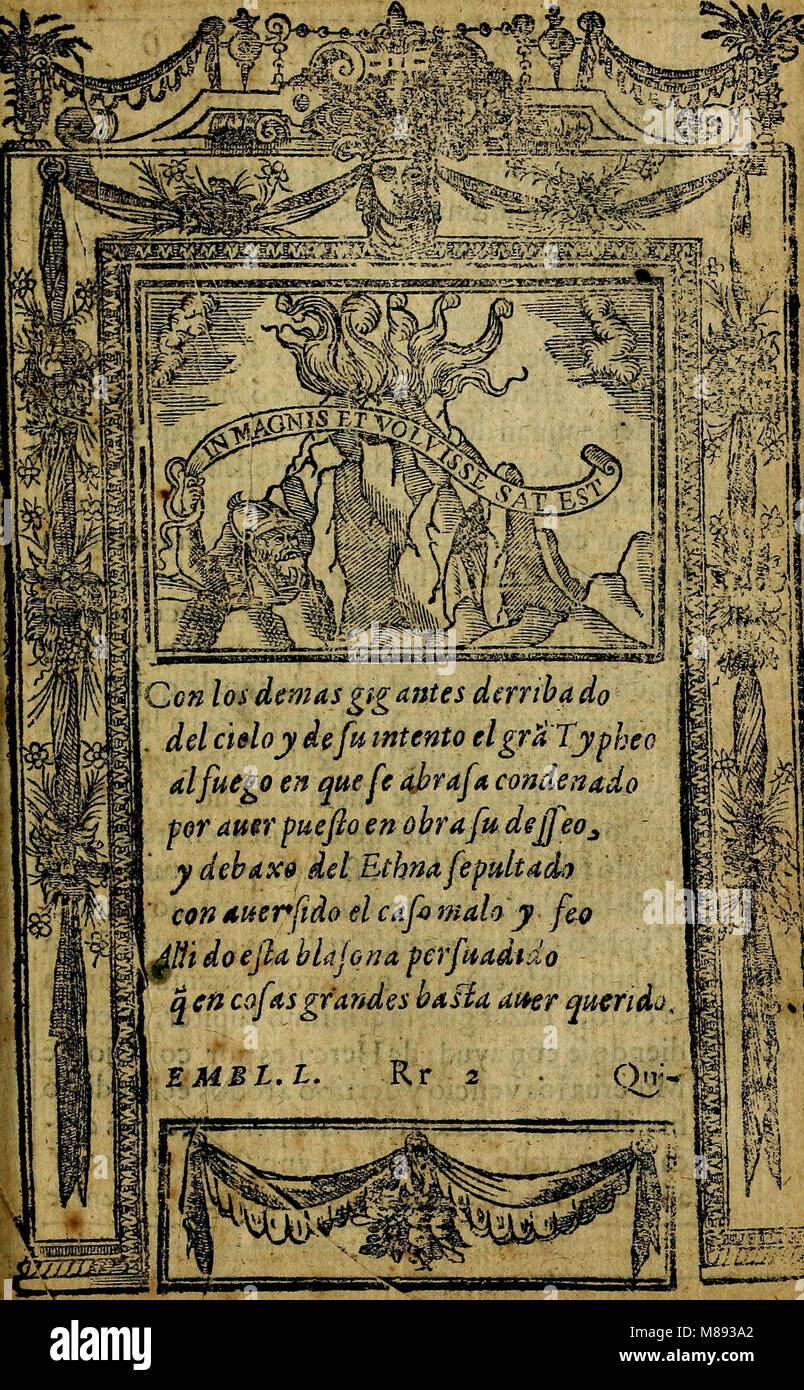 Emblemas morales de Don Iuan de Horozco y Couarruuias Arcediano de Cuellar en la Santa Yglesia de Segouia. (1591) (14748159035) Foto de stock