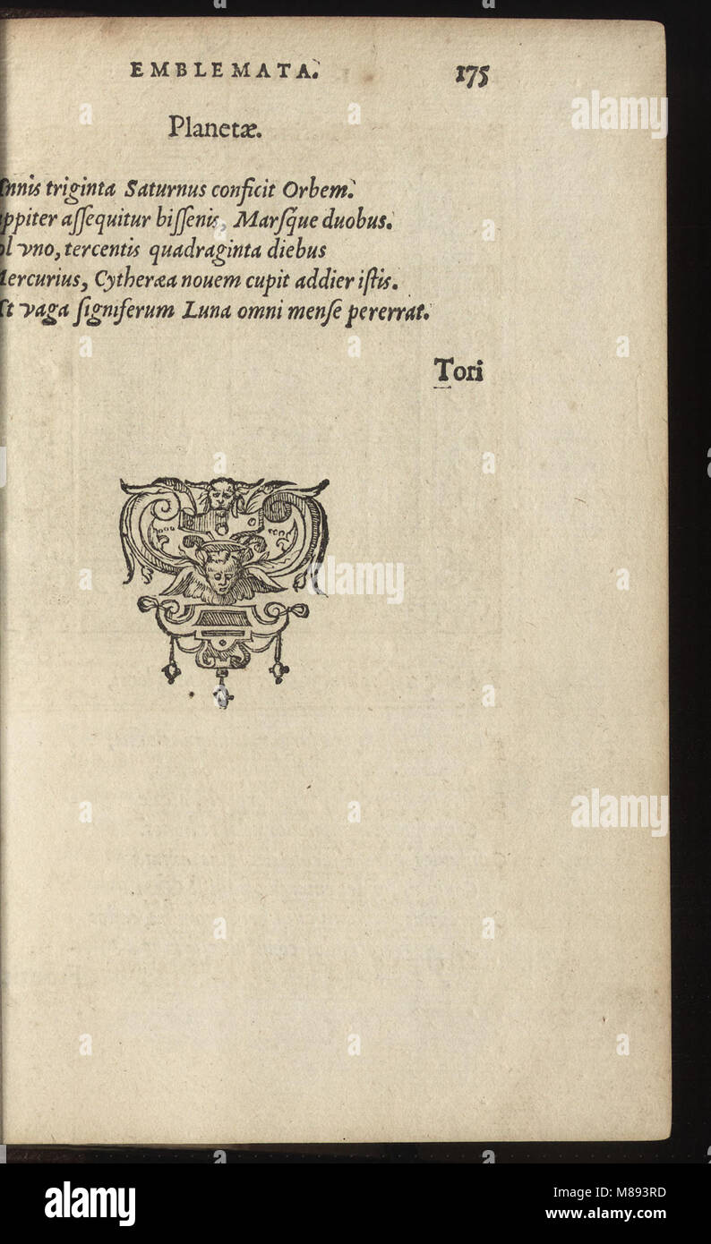 Emblemata cvm aliqvot nvmmis antiqvi operis (1564) (14562331510) Foto de stock