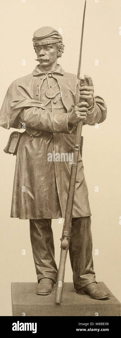 La dedicación del monumento en el parque Boston Common erigido a la memoria de los hombres de Boston que murieron en la Guerra Civil (1877) (14759563211) Foto de stock