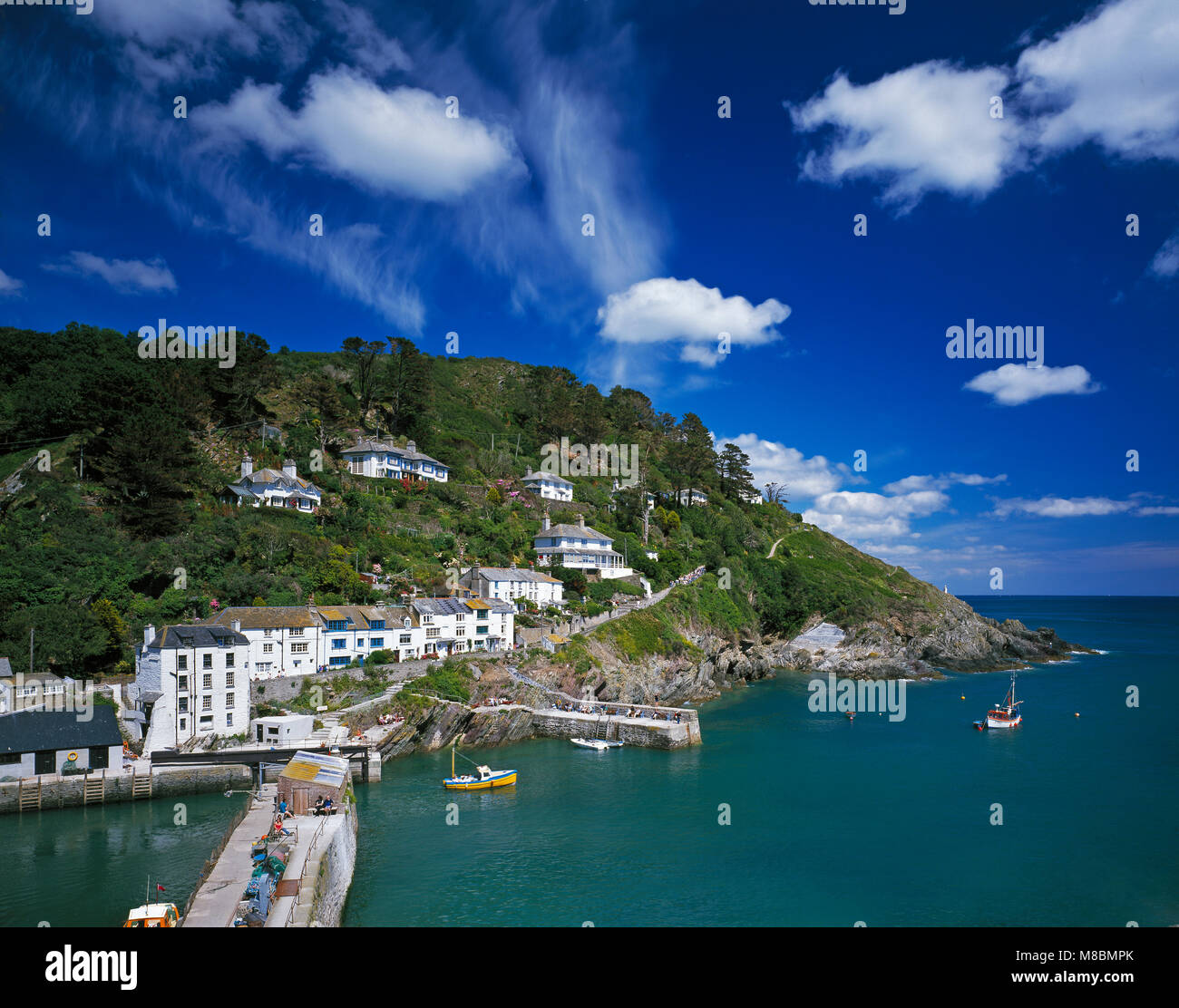 Polperro Cornwall Inglaterra Foto de stock