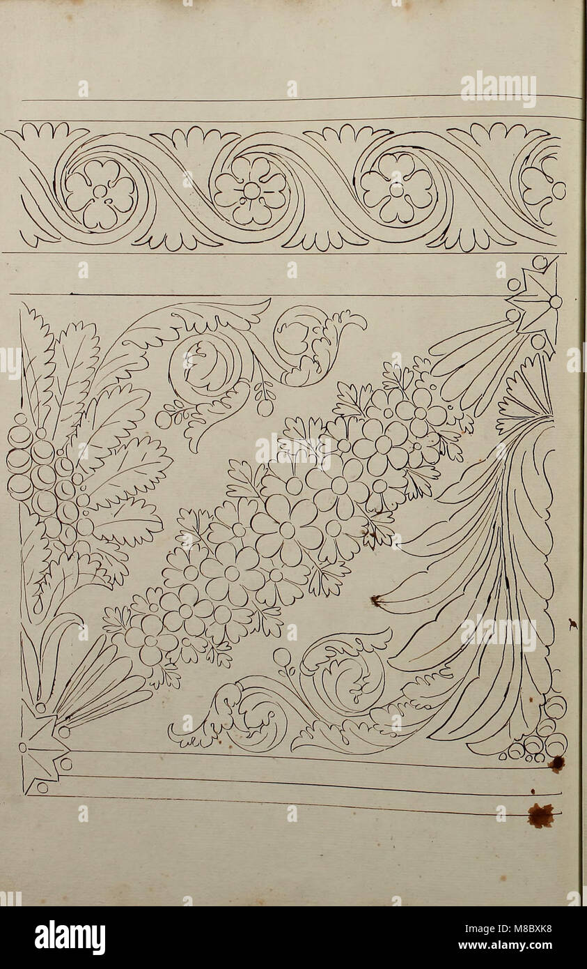 Directoire diseños para textiles (1793) (14763549935) Foto de stock
