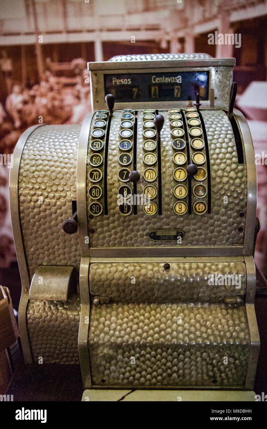 Vintage calculadora en La Habana, Cuba Foto de stock