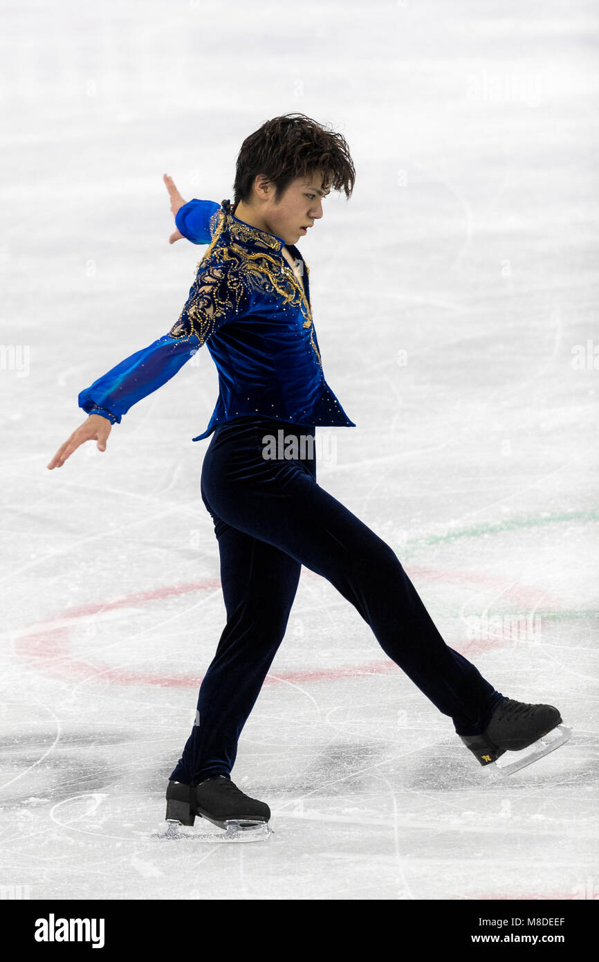 Shoma Onu (JPN) gana la medalla de plata en el patinaje artístico,s  competiition hombres solteros en los Juegos Olímpicos de Invierno  PyeongChang 2018 Fotografía de stock - Alamy