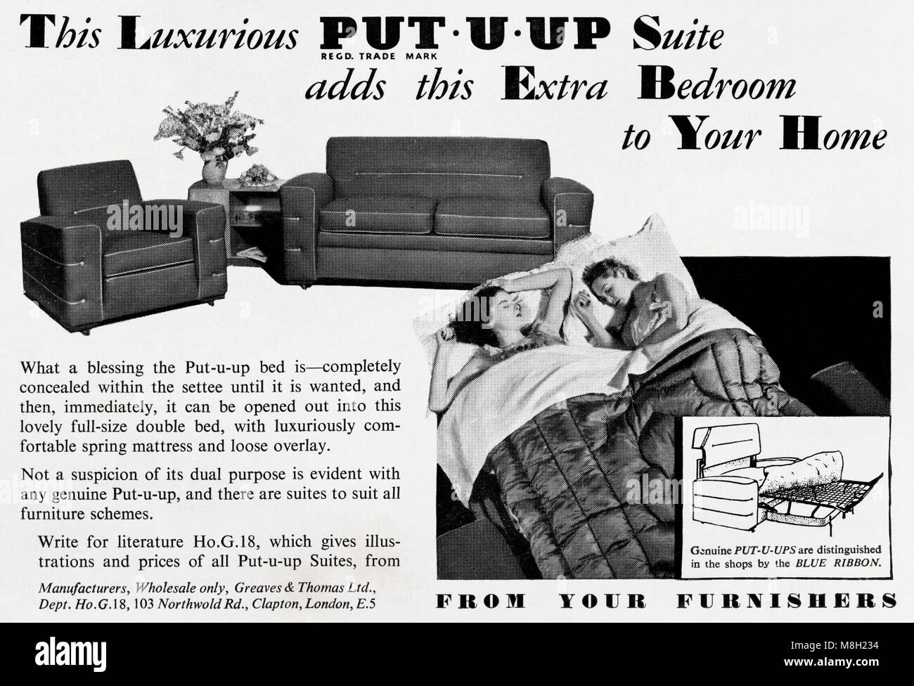 Sofá cama vintage de madera, metal y espuma, 1950
