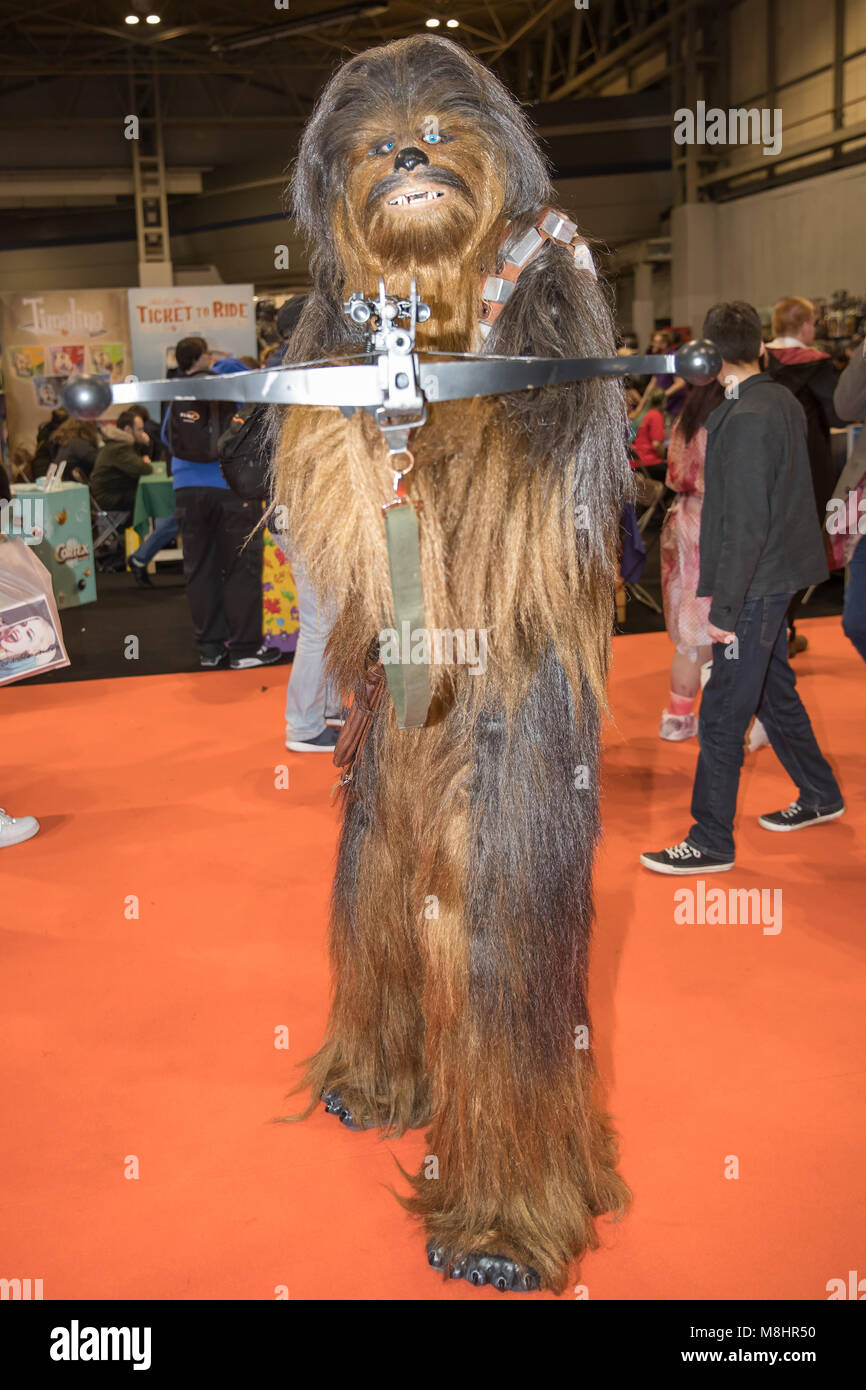 Birmingham, Inglaterra. 17 de marzo de 2018, diversas personas de cosplay en Birmingham MCM Comic Con celebrada en NEC Arena en marzo 17th, 2018,Birmingham. Inglaterra.© Jason Richardson / Alamy Live News Foto de stock