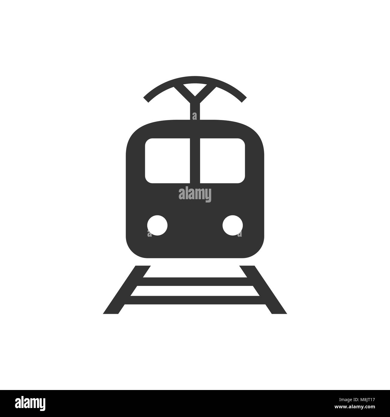 Transporte Tren icono. Ilustración vectorial. Concepto de negocio tren pictograma. Ilustración del Vector