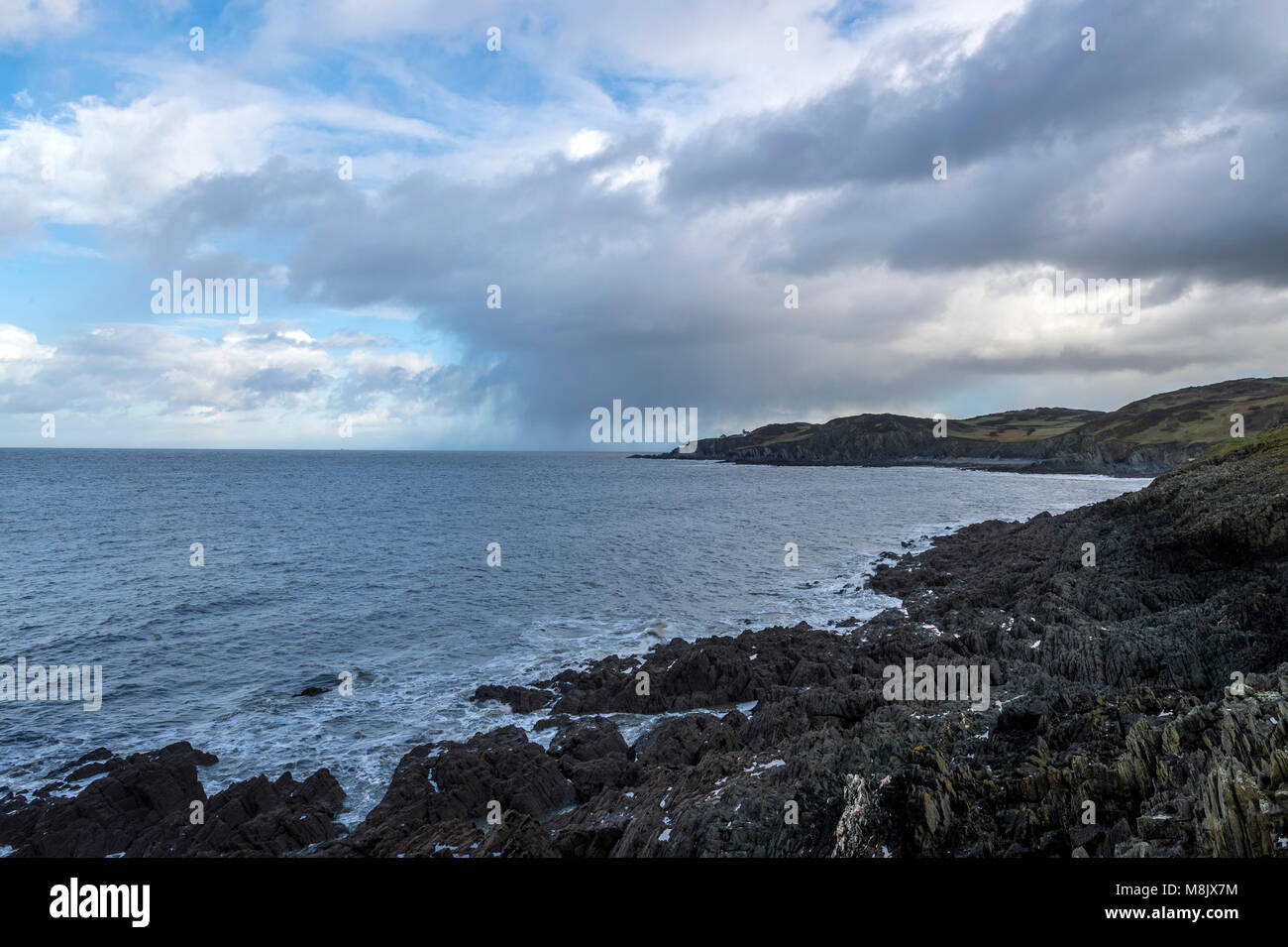 Great British Paisajes - North Devon Costa (Rockham Bay) Foto de stock