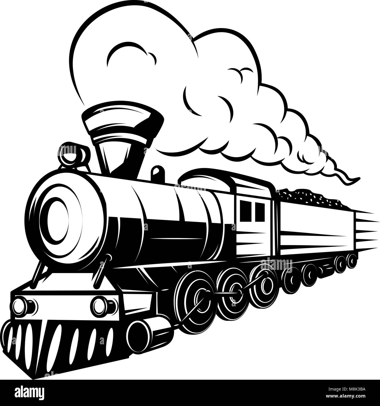 Ilustración de tren Imágenes recortadas de stock - Alamy