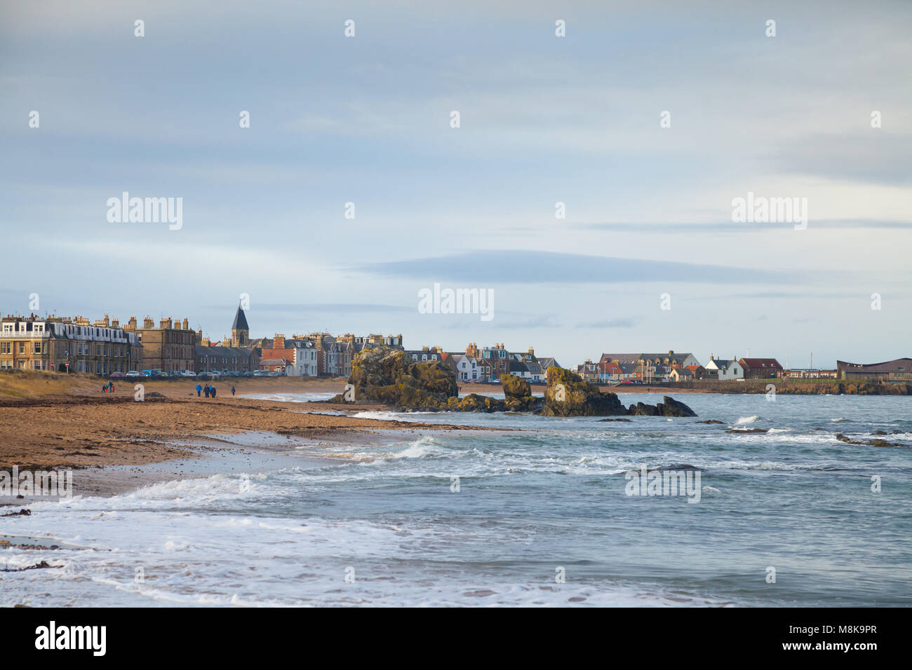 North Berwick playa de Escocia. Foto de stock