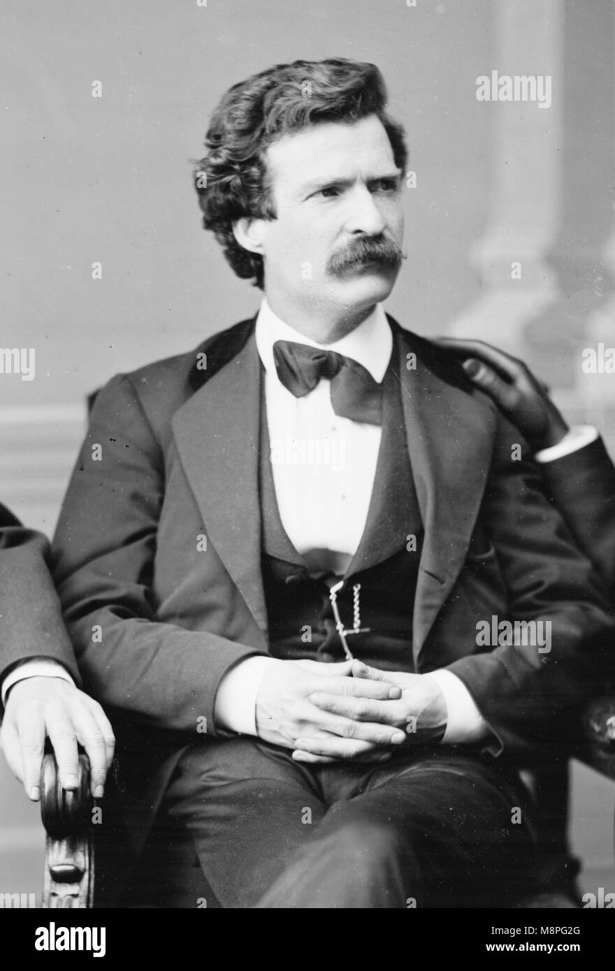 Mark Twain, Samuel L. Clemens, Samuel Langhorne Clemens (1835 - 1910) escritor americano Foto de stock