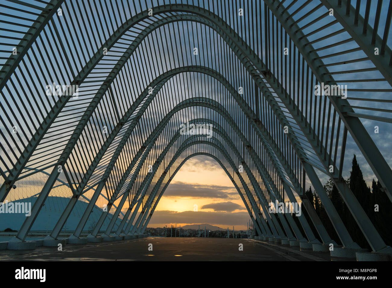 Centro Deportivo Olímpico de Atenas 2004 - Arquitectura Foto de stock