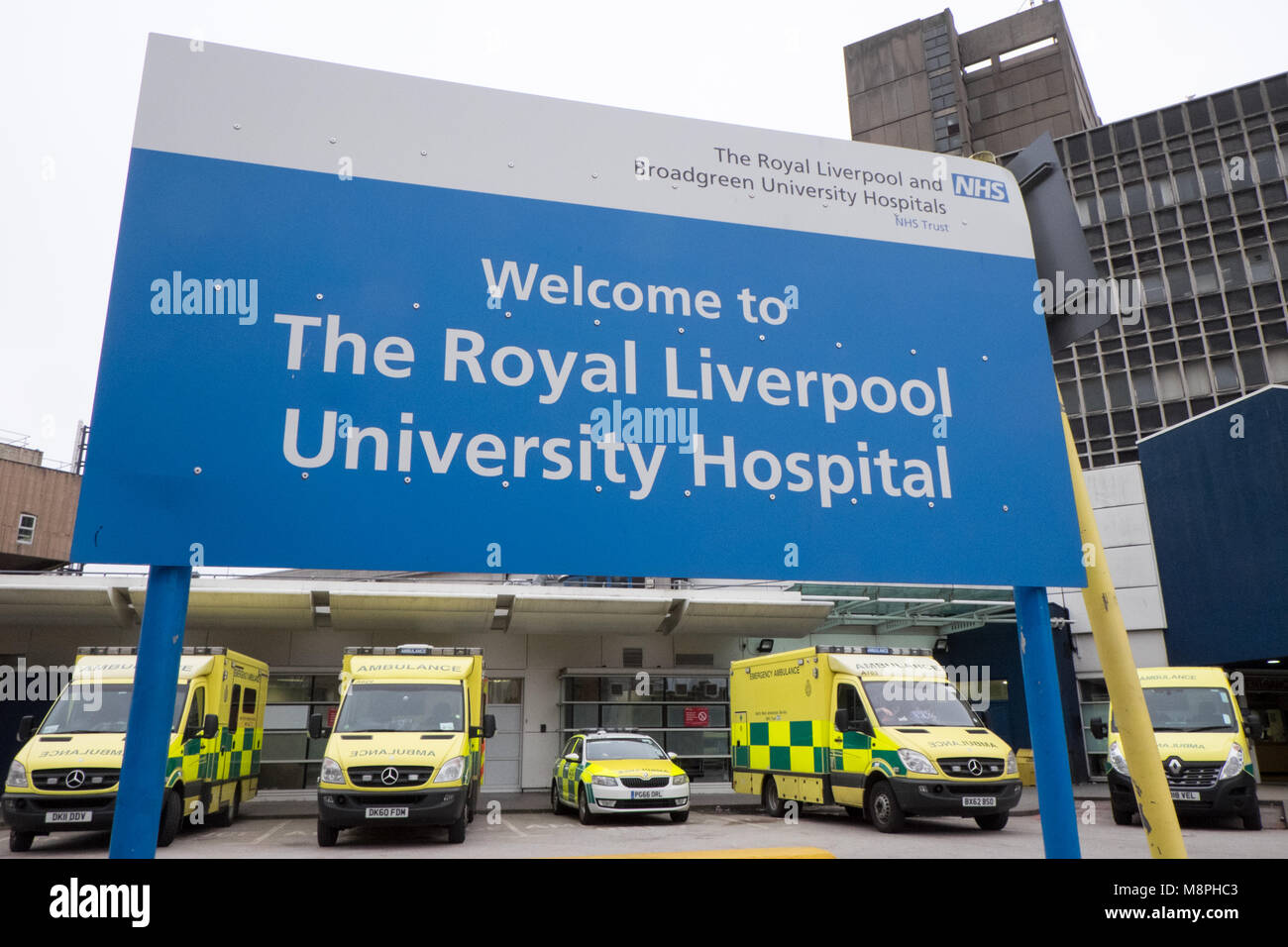 NHS,Nacionales,salud,servicio, Confianza,el Royal Liverpool University Hospital,Liverpool,Merseyside,Reino Unido,Reino Unido, Europa, Foto de stock