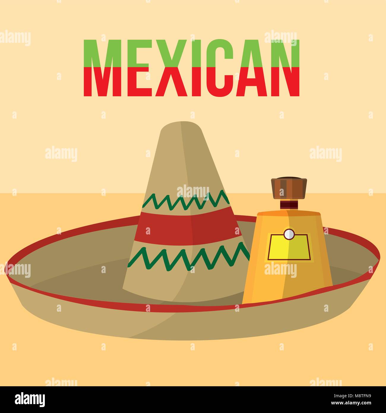La cultura mexicana dibujos animados Imagen Vector de stock - Alamy