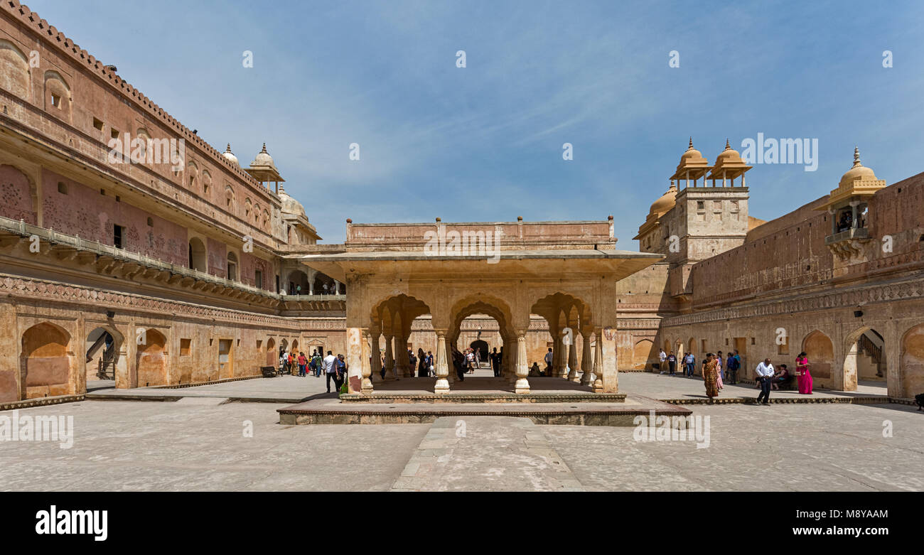 Fuerte Amber - Jaipur Foto de stock