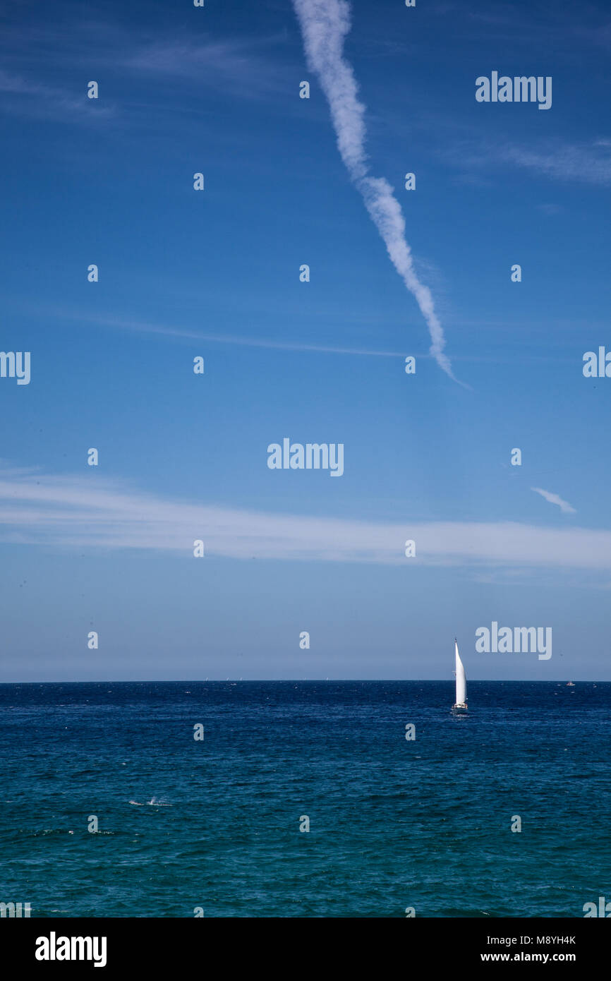 Cielo azul Bondi Beach Foto de stock