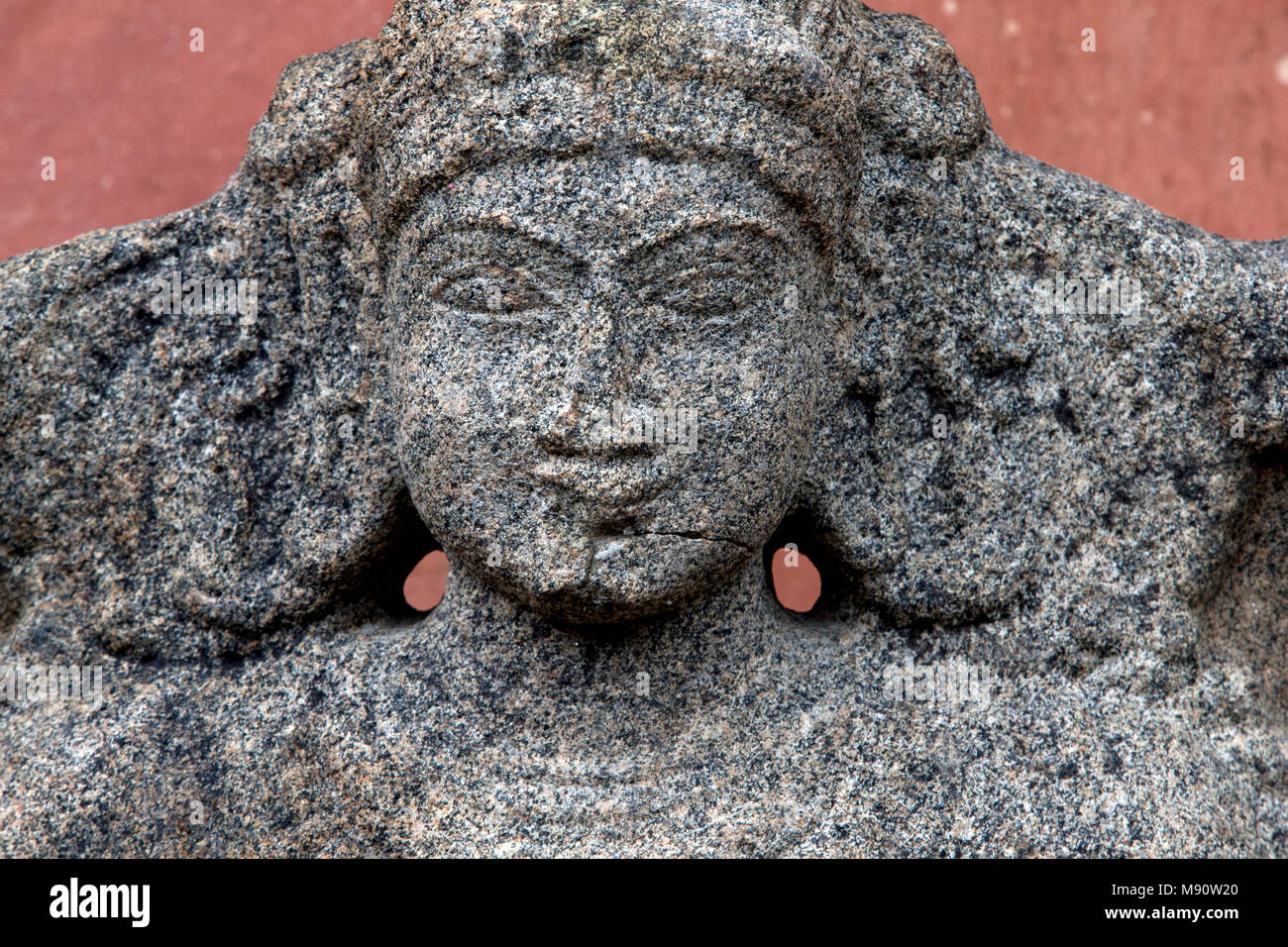 Museo Nacional de la India, Delhi. Vishnu. Vijayanagar, 16 siglo D.C. en el sur de la India. La piedra. Detalle. La India. Foto de stock