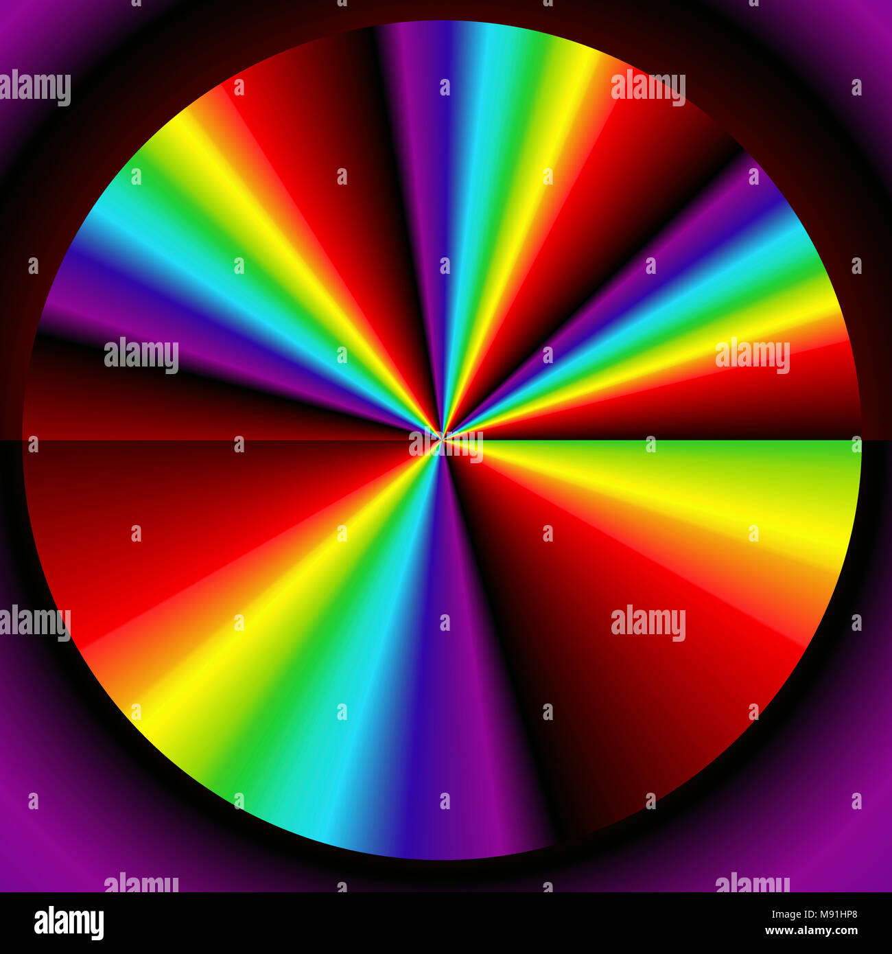 Círculo del espectro de color Foto de stock