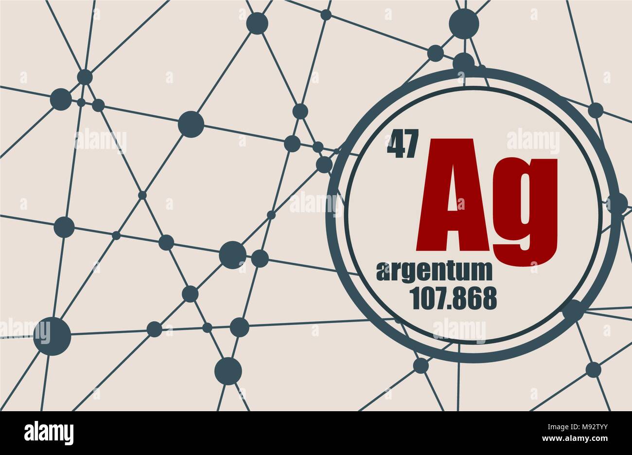 Elemento químico de plata Imagen Vector de stock Alamy
